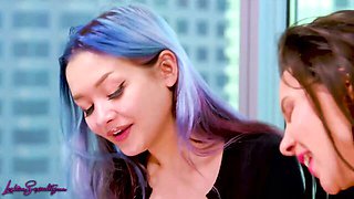 Stupefying Jill Kassidy and Milana Ricci's lesbian porn