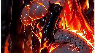 Demonic Lava Lady Fucks Like A Goddess And Demands Hot Cum All Over Her Face. Ai Generated