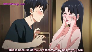 Horny Mom Lacting In Front of Stepson ▱ HENTAI Family Sex