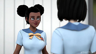 Hentai Sex School Episode 3 - Hentai Student Eats Out His Teacher's Perfect Pussy Until She Orgasms!