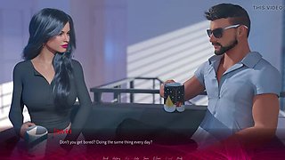 Christine's Secret Crush on David - Hot Wife Cheats with Big Cock Boss in HD