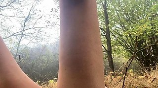 Big-Tits Babe's Public Orgasm