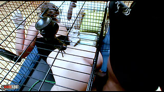 Mr Marcus: Kiara Marie Chubby Blonde Big Tits Fucked by Big Black Cock Mr Marcus in Cage Cumshot