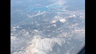 Public Cock Flashing in Airplane - I Made Stranger to Cum. Risky Handjob During Flight