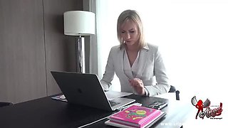 Angel The Dreamgirl Dirty Office Fuck with Massive Tits and Pantyhose