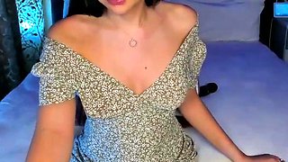 Amateur striptease and Solo masturbation