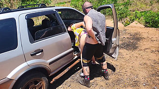 Couple Goes Camping on Halloween and His Wife Ends up Being Fucked by Monster