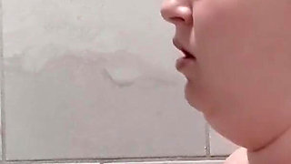 Sophia's first golden shower with Jasper