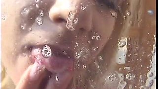 Naughty Blonde Bimbo with Big Booobs Caroline De Jaie Likes to Eat Cum After Hardcore Oudoor Pounding