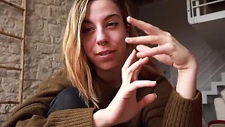 Amateur French Vloggers Khalamite & Norage First Time Lesbian Outdoor Blowjob with Big Natural Tits