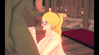 Hentai chick enjoys anal sex at the gym