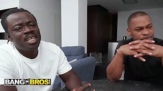 Bangbros - leila botwin surprises the studs and turns game night into a wild three-on-one group sex