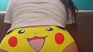 The Pikachu Fan Girl Is Very Hungry for Cock and Wants Your Cum on Her Face