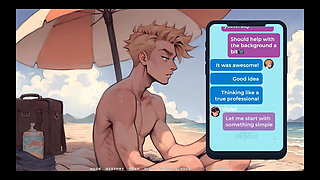 My New Girlfriend Taboo Hentai Game Ep.26 Naughty Step Sisters Going Topless at the Beach!