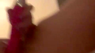 Pussy Play with Little Pink Dildo