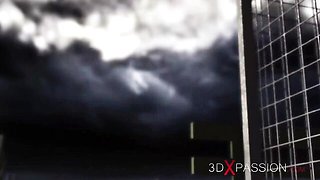 Doggystyle clip with lovely lassie from 3DXPassion