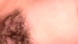 Stepbrother Really Like to Cover My Hairy Pussy with Huge Load of Cum