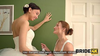 BRIDE4K. My slutty friends helped me with wedding fuck ft. Moon Imp: Porn