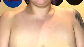 Big boobs milf masturbates with her dildo
