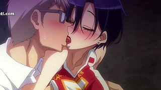 Hentai Anime Sex: Hardcore Fuck with Blowjob and Creampie on Big Booty Teen