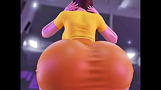 Girl with giant ass