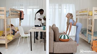 Miss Sally sneaky interracial sex