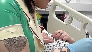 Nurse Ruby's Sounding Exam - Sizing up Her Patient's Tiny Urethra