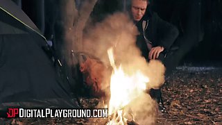 Joanna Angel's tattooed ass gets drilled in the woods by Michael Vegas's big cock