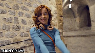 Skinny Redhead Gets Her Asshole Stretched Open