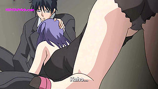 ''The Boss and the Horny Secretary'' Trapped Together in a Broken Elevator (Hentai Sex)