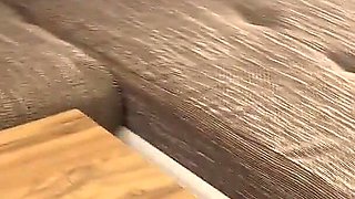 Super Hot Incredibly Beautiful Big Tits Perfect Body Blonde Girl Plays with Domino Stones to Flash Pussy Andass