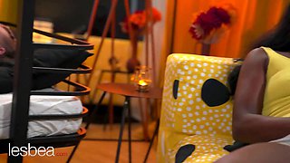 Lesbea pretty college lesbian Arina Shy tribbing with indian bff suraya ndia