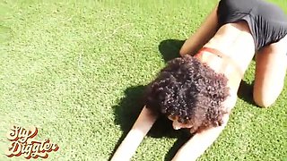 Freckle Lemonade Doggystyle Public Sex with Sly Diggler's Big Cock