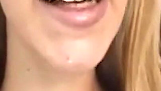 Sloppy Titfuck Licking Frenzy - Blonde Addict Devours Throbbing Cock