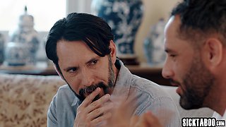 Hispanic and redhead teenage fucks stepdads