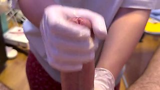 MaskedTeam German MILF Handjob Close-Up Huge Cumshot Compilation