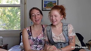 Hot Lesbian Threesome - Rue & Aisling Fingering & Eating Pussy in HD