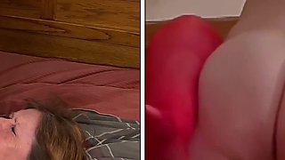 GILF Carmen’s Granny in Red Two Position Fuck & Orgasms