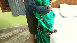 Step Brother Saw while Indian Bhabhi Striped Saree and Romantic Hot Sex on Xhamster