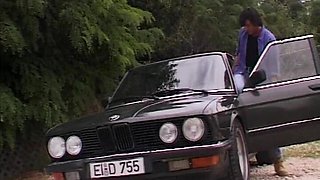 Threesome! Two Beautiful Young Women Get Fucked Outdoors by a Guy and Suck His Balls Empty.