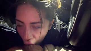 She Asked Me to Stop the Car so She Could Suck Me off Cum