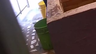 Pervert Stepbrother Records His Cute Little Stepsister Washing Clothes And Then Fucks Her