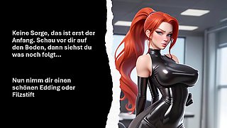 Dominante herrin, anweisung, anal play