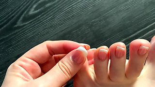 Maitresse Madelines solo foot fetish POV