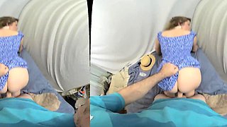 Stepmom asks for lotion and finds a hard cock!
