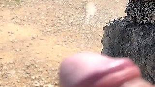 Public Dick Flashing - Girl Help Me to Cum in Mountains