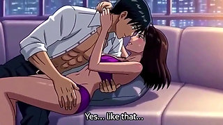 Stepson share bed with stepmom and seduce her in hotel