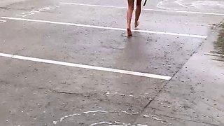 Amateur sexy teen brunette posing