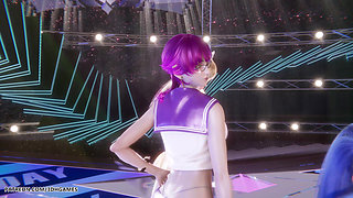 [mmd] Secret Number - Who Dis Sexy Stripteas League of Legends Uncensored Hentai