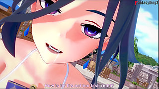 Clorinde bikini blowjob - Genshin Impact